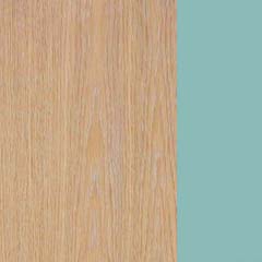 Carvalho Branco + Azul Mate | roble blanco+N1271 (Foto)