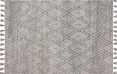 Cinza + Preto | Grey Black Diamond Rug (Foto)