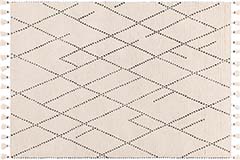 Creme + Preto | Cream Black Linear Rug (Foto)