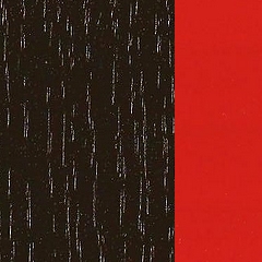 Carvalho Preto + Vermelho Brilho  (Foto)