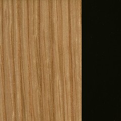 Carvalho / Cor Natural + Wengue Preto  (Foto)