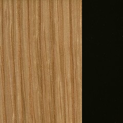 Carvalho / Cor Natural + Lacado Preto  (Foto)
