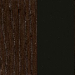 Carvalho Chocolate + Preto Brilho  (Foto)