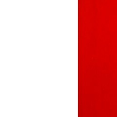 Branco Mate + Vermelho  (Foto)