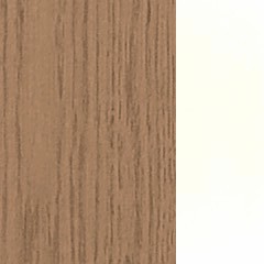 Carvalho+MDF/ Cor Natural+Branco