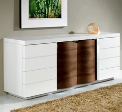 Nogueira+MDF / Natural + Lacado Branco  (Foto)