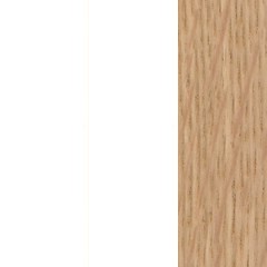 Branco Brilho + Carvalho Natural  (Foto)