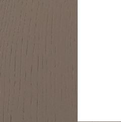 Carvalho Taupe + Branco Mate  (Foto)