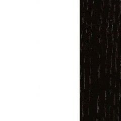 MDF+Carvalho / Lacado Branco Mate+Wengue Preto  (Foto)