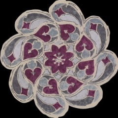 Cinza e Roxo | Burgundy (Foto)
