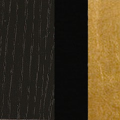 Carvalho Preto + Preto + Dourado  (Foto)