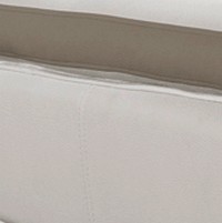Sintético Branco + Taupe  (Foto)
