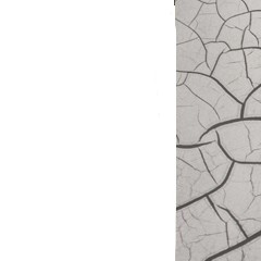 MDF / Lacado Branco Mate + Craquelê Prata