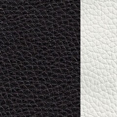 Sintético Preto + Puff Branco