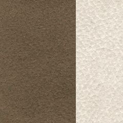 Microfibra Taupe + Branco | Habana Taupe (Foto)