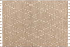 Creme | Nepal Sand Cream Linear Rug