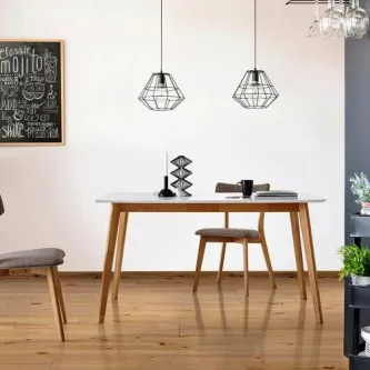 Tudo o que você precisa para cozinhar com estilo a mesa de cozinha Alice Marie é o acessório perfeito para qualquer cozinha moderna.