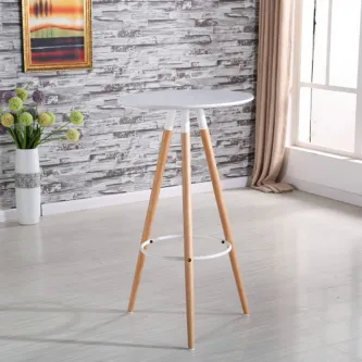 Um ambiente moderno e elegante com a Mesa de Bar Alta Thea. Fácil de montar, pronta para o seu uso!