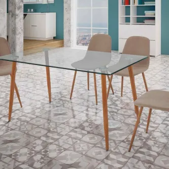 A mesa de cozinha Goya é o toque final perfeito para a sua cozinha moderna. Prática e elegante, é a escolha certa para quem procura um estilo único.