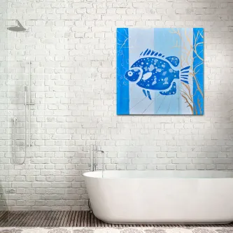 A arte nos enche de vida e esperança, como este incrível Quadro Peixe Azul. Inspire-se e busque sempre o melhor de si!