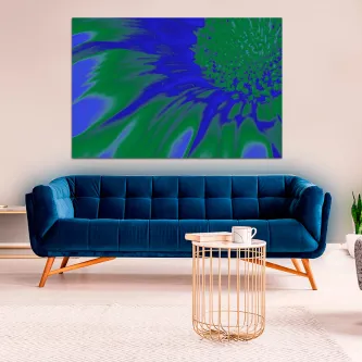 Uma obra de arte feita com amor, uma pintura digital de flores azuis para encher o seu coração de paz e beleza.