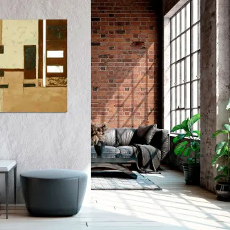 A pintura abstrata é uma forma de expressar as emoções, sentimentos e pensamentos através de formas e cores. Esta obra retrata a liberdade criativa que só é possível através da arte abstrata.