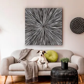 Um quadro centrifugo para garantir a beleza e elegância.