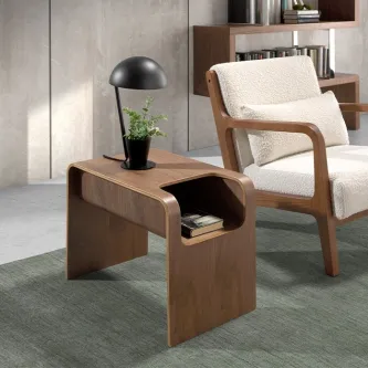 Um toque moderno e funcional para o seu espaço a mesa de apoio Tura tem design simples para ser usada como elemento decorativo ou auxiliar.