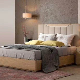 Cama de casal Luca Mor momentos de conforto e tranquilidade para compartilhar com quem amamos.