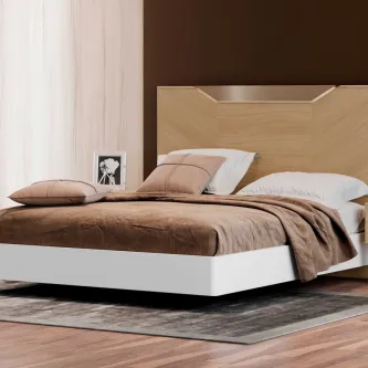 Viva o conforto e estilo da cama de casal Luca New. O seu design moderno e a sua estrutura resistente tornam-na a melhor opção para o seu quarto.