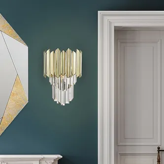 O luxo e o charme da decoração de sua casa com este lindo Aplique de Parede Tiara Dourado, que traz beleza a sua casa.