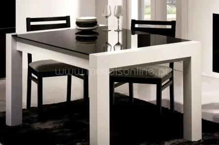 Mesa de Cozinha Macau com Vidro