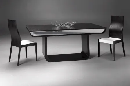 Mesa de Jantar Cristal Extensivel 