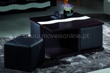 Mesa de Centro 4 puffs
