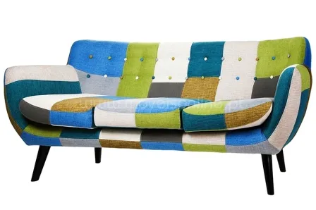 Sofá 3 Lugares Laurel Patchwork