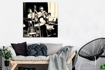 Quadro Banda de Jazz