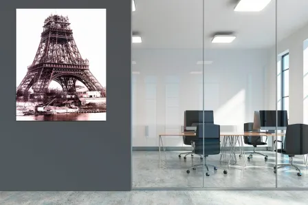 Quadro Construção Torre Eiffel 