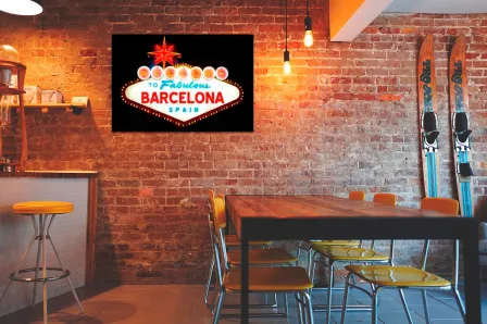 Quadro Welcome to Barcelona