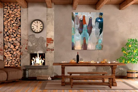Quadro Garrafas