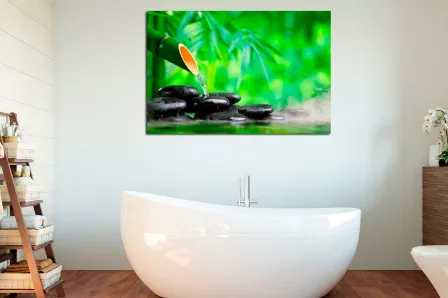 Quadro Água em Bambu