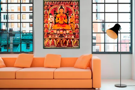Quadro Monges Budistas