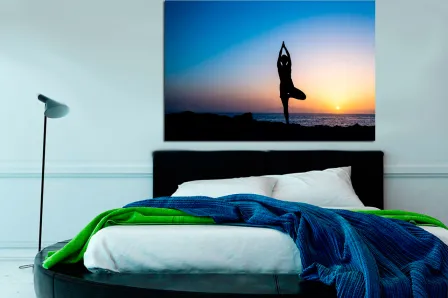Quadro Meditação à Beira Mar