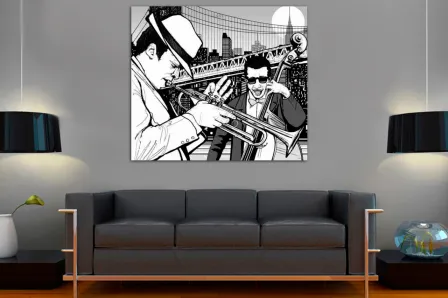 Quadro Músicos de Rua