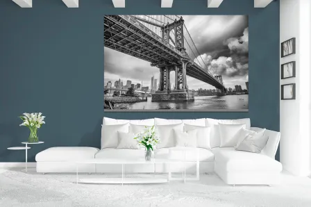 Quadro Ponte a Preto e Branco