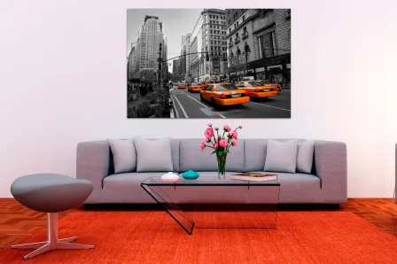 Quadro Táxis Laranja 