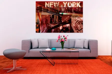 Quadro Colagem New York