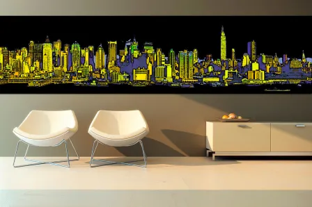 Quadro New York Amarelo
