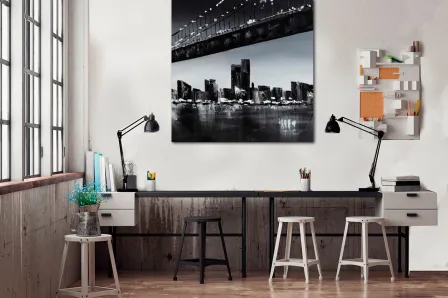Quadro NY debaixo da Ponte