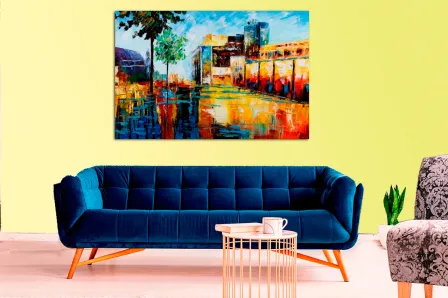 Quadro Cidade Abstrata 