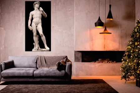 Quadro Escultura de Miguel Angelo 